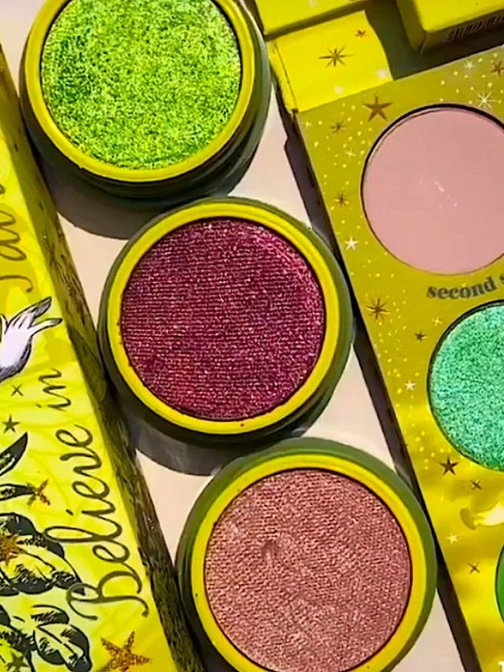 NEW *VAULTED* Colourpop X Disney Tinkerbell Super Shock Shadow Trio - Picture 2 of 3